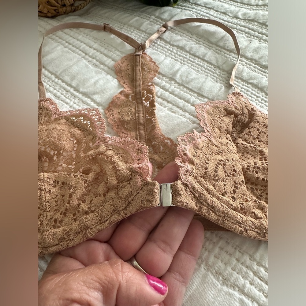 Free People Intimately Slow Dance Underwire Bra in Nude Size 32B - Picture 3 of 12